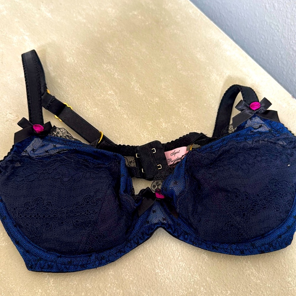 Agent Provocateur rose underwear set with rose detailing